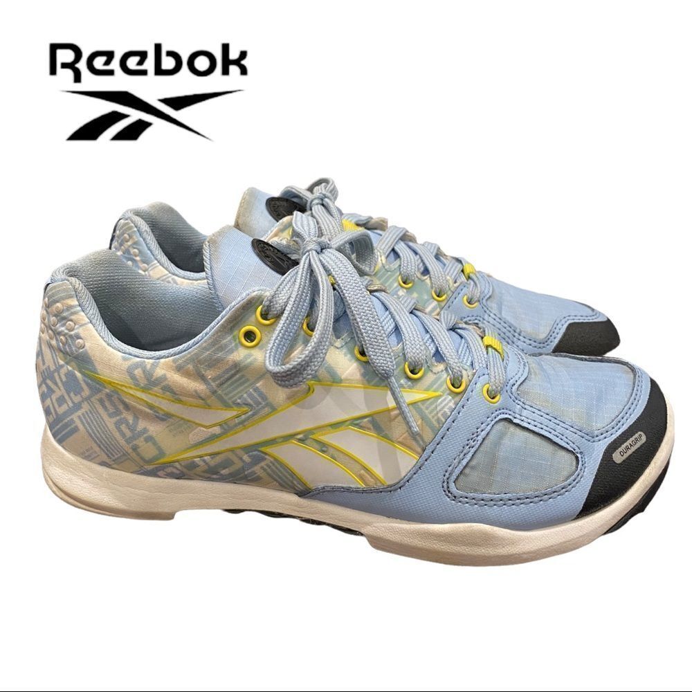 Reebok Women's Blue Yellow Crossfit Cross Fit Sneakers 6.5